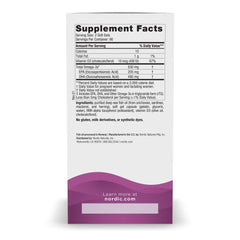 Nordic Naturals Prenatal DHA soft gels closeup for easy swallowing.