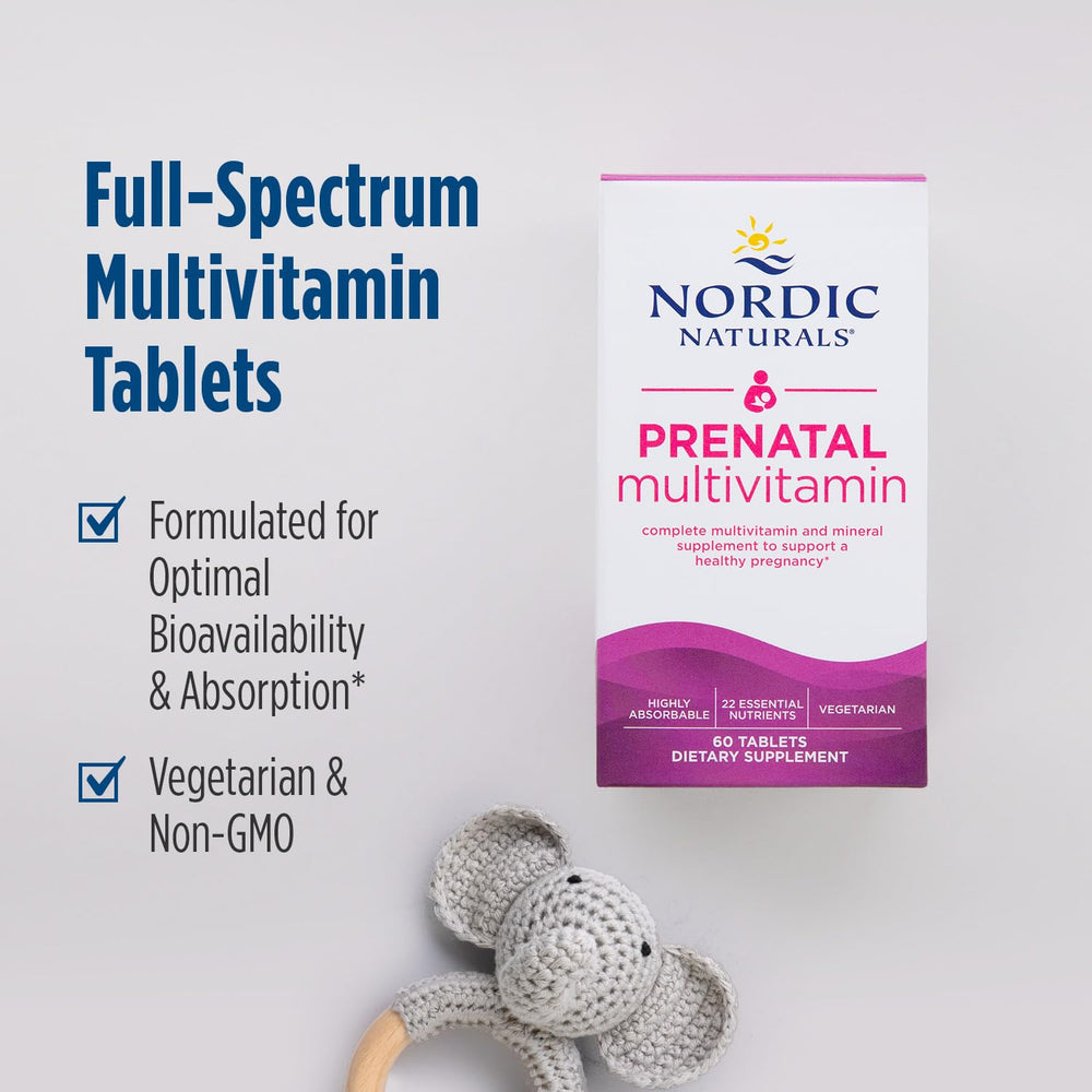 Nordic Naturals Prenatal Multivitamin vegan-friendly formula for vegetarians