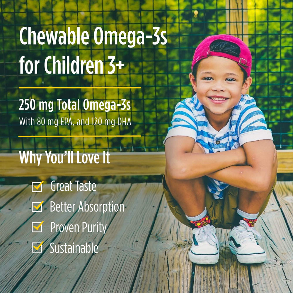 Nordic Naturals Pro DHA Junior strawberry chews are non-GMO and gluten-free