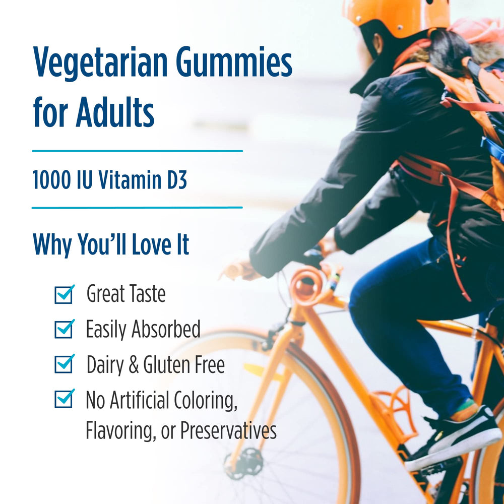 Nordic Naturals Pro Vitamin D3 Gummies label details – non-GMO, gluten and dairy free