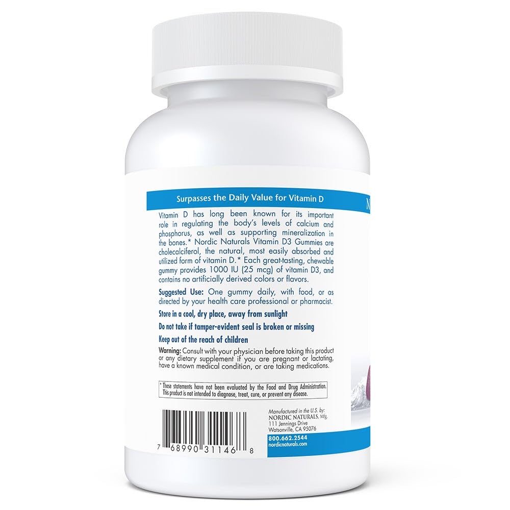 Nordic Naturals Pro Vitamin D3 Gummies packaging front – clean label and non-GMO assurance