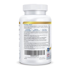 Bottle label close-up showing Nordic Naturals ProDHA Xtra with strawberry flavor.