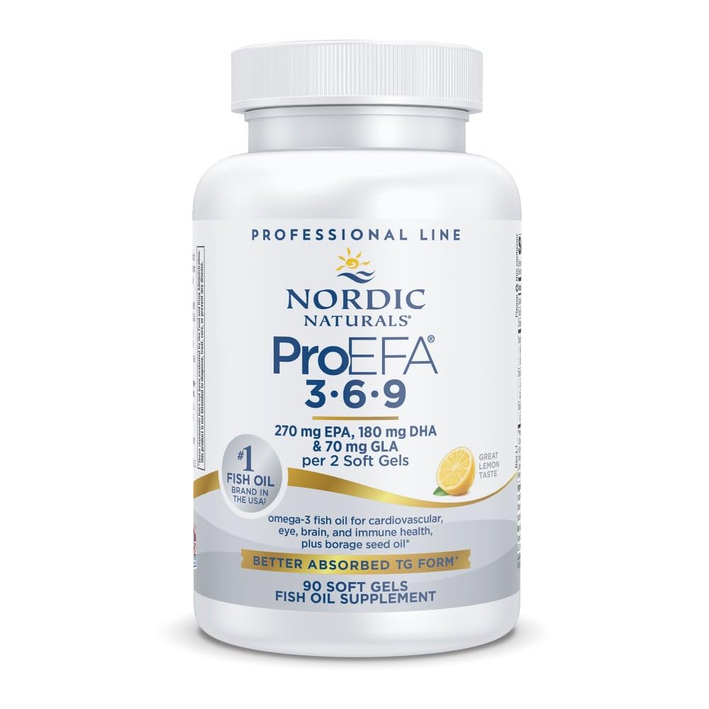 Nordic Naturals ProEFA 3-6-9 lemon bottle front, easy daily omega-3 option