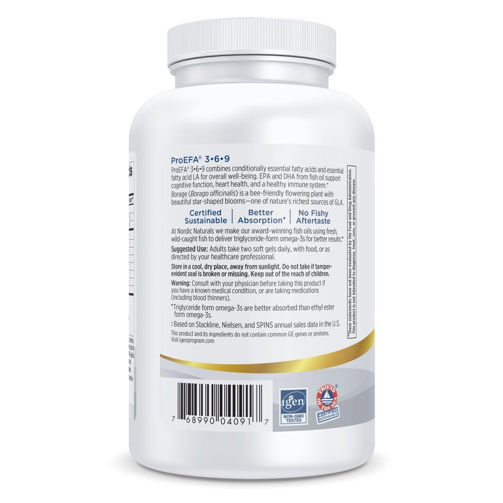 ProEFA lemon softgels with lemon flavor and smooth texture.