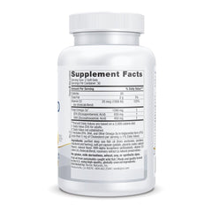 Close-up of ProOmega-D soft gels highlighting lemon taste and high-potency EPA/DHA.