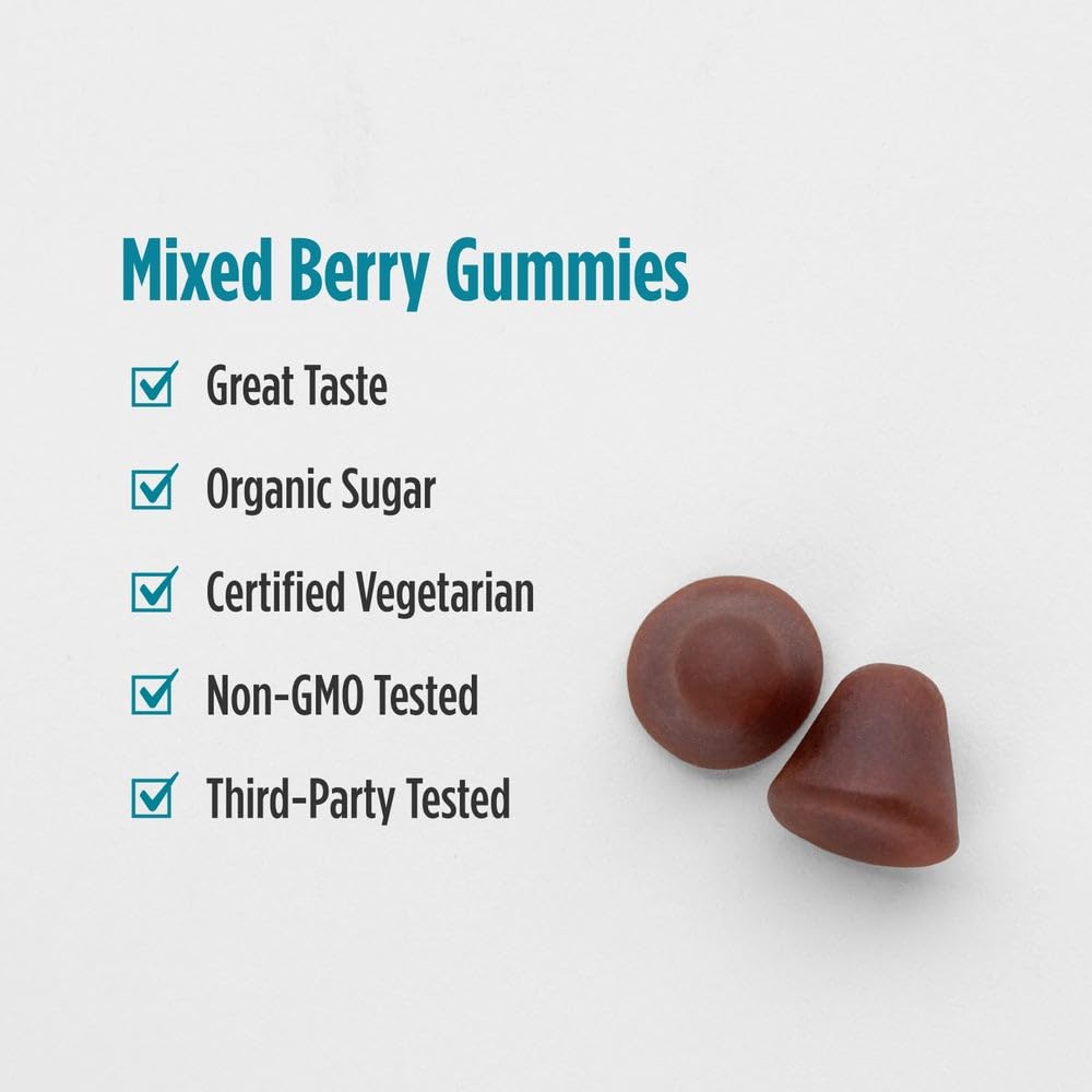 Nordic Naturals Stress Relief Gummies purity badge emphasizes third-party testing.