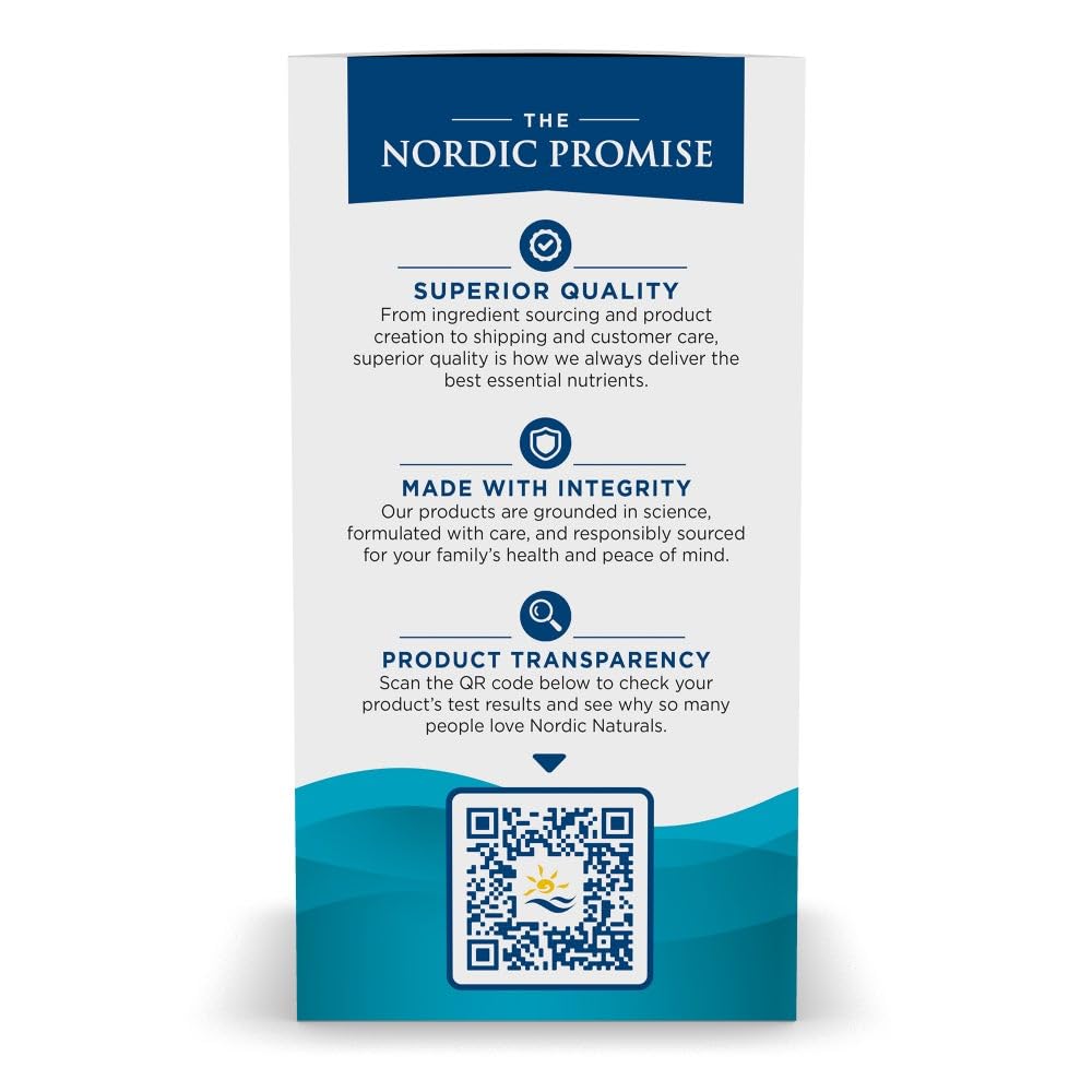 Nordic Naturals Ultimate Omega 2X non-GMO badge emphasizes purity and safe ingredients.