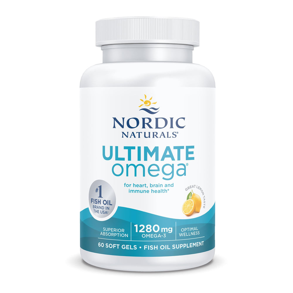 Nordic Naturals Ultimate Omega lemon soft gels lemon aroma and bright color