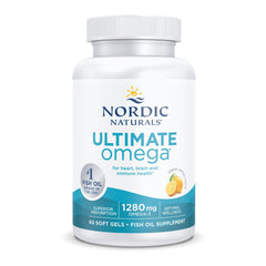 Nordic Naturals Ultimate Omega lemon soft gels lemon aroma and bright color