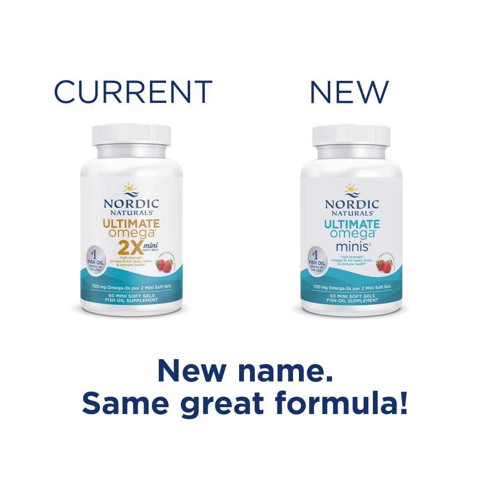  Nordic Naturals Ultimate Omega Minis ingredients page shows clean, allergy-friendly omega-3 options.