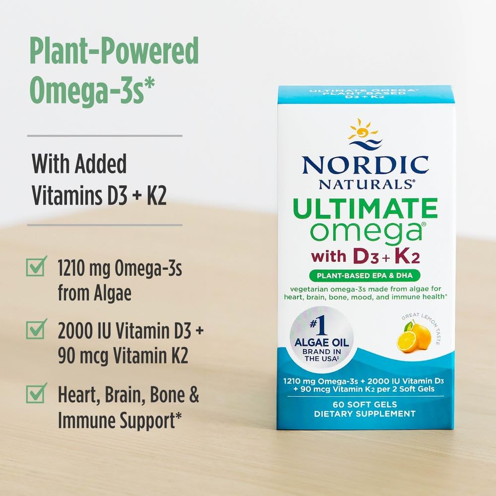 Nordic Naturals bottle in daily routine setup, suggesting easy consistency