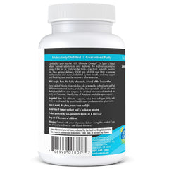Nordic Naturals Ultimate Omega Sport 2X NSF-certified for Sport seal on bottle.