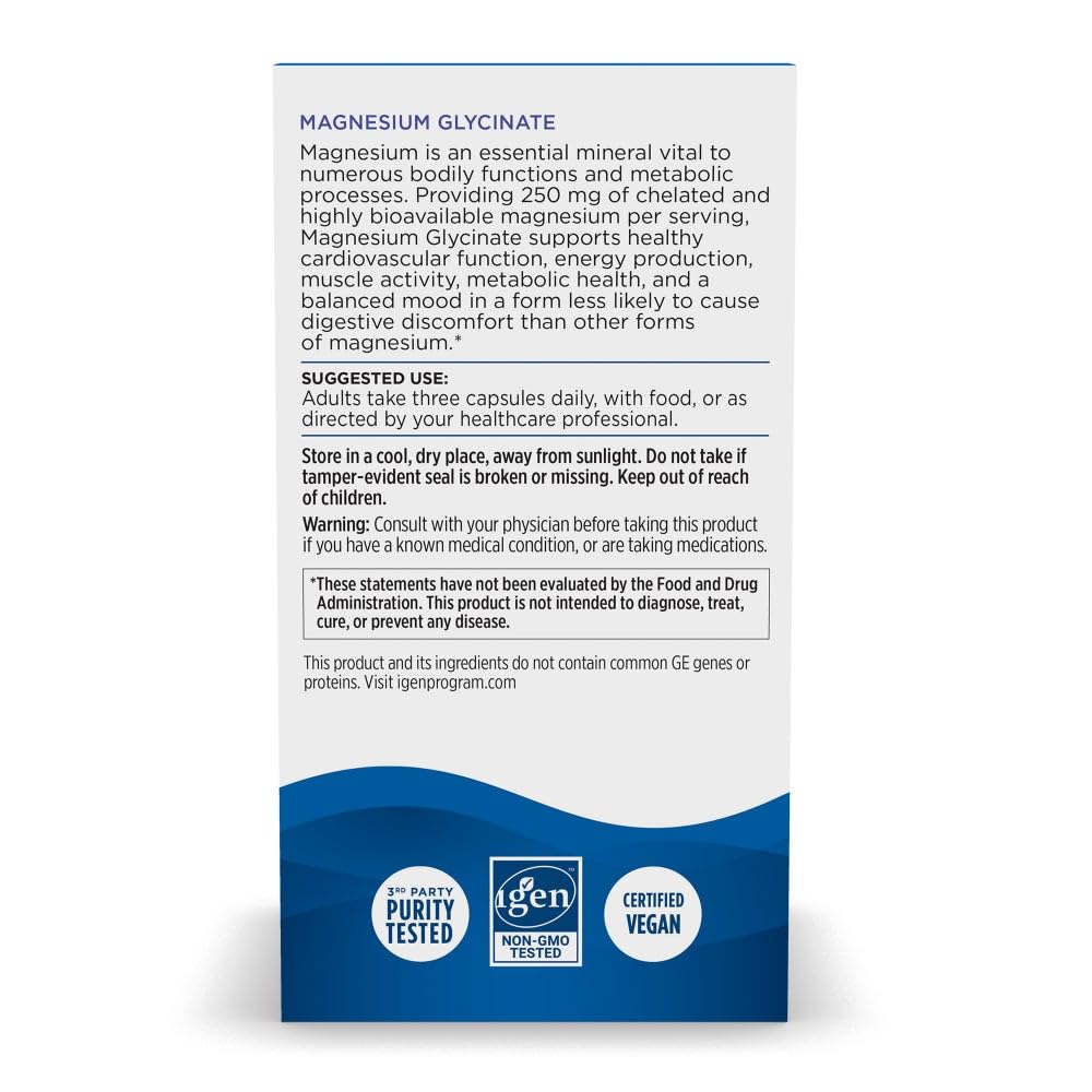Nordic Naturals vegetarian magnesium glycinate capsules for vegan-friendly magnesium support