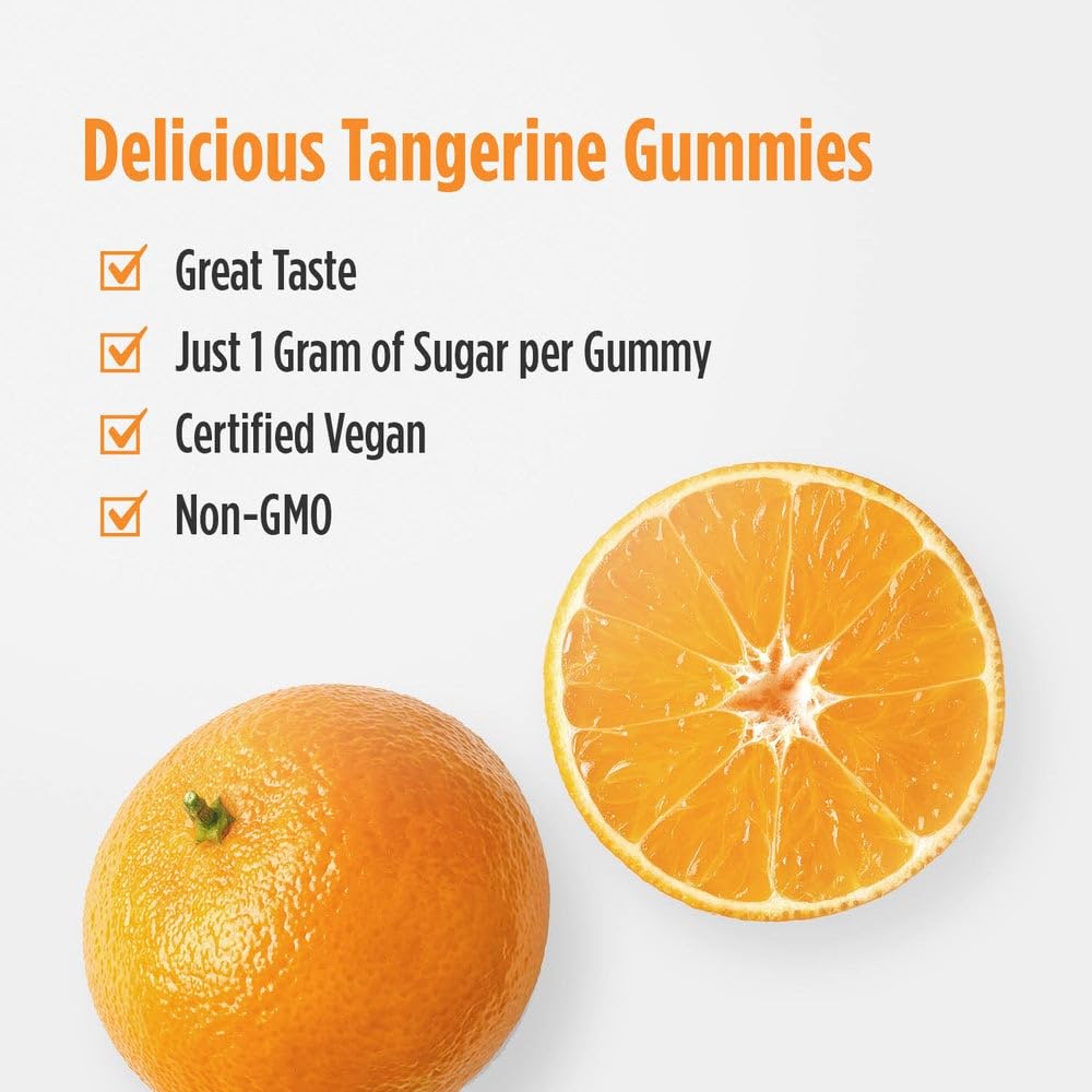 Nordic Naturals Vitamin C Extra Strength Gummies Tangerine ingredients; pectin-based vegan vitamin C.