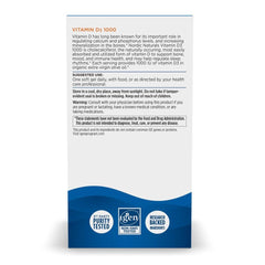 Nordic Naturals Vitamin D3 1000 orange mini soft gels close-up shows bright flavor-friendly capsule.