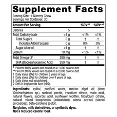 The Nordic Naturals DHA gummies bottle open for easy daily dosing.