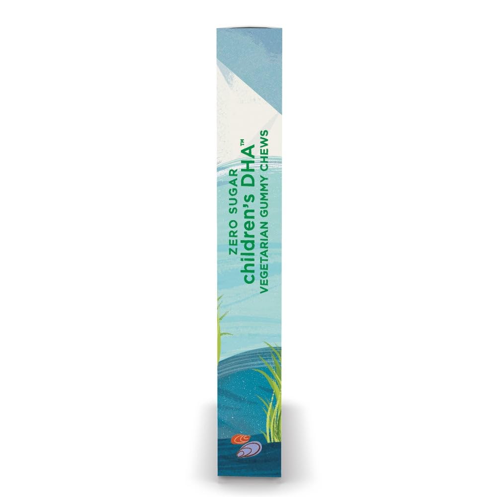 Nordic Naturals Zero Sugar DHA gummies passion fruit and lemon flavor highlight.