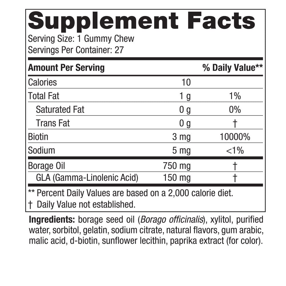 Nordic Naturals Zero Sugar Hair & Skin Gummies foil-pack travel view for convenience.