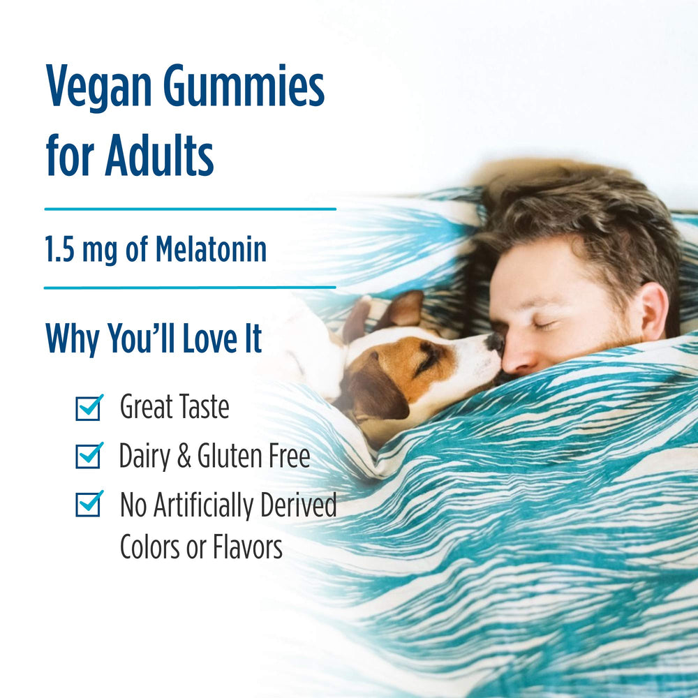 Nordic Naturals Melatonin Gummies Raspberry display with night routine serving suggestion