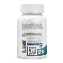 Strawberry watermelon gummy closeup conveys tasty flavor and gut-friendly potential.