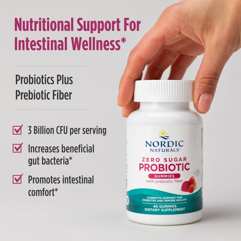 Vegan certification logo on label reinforces plant-based probiotic option.