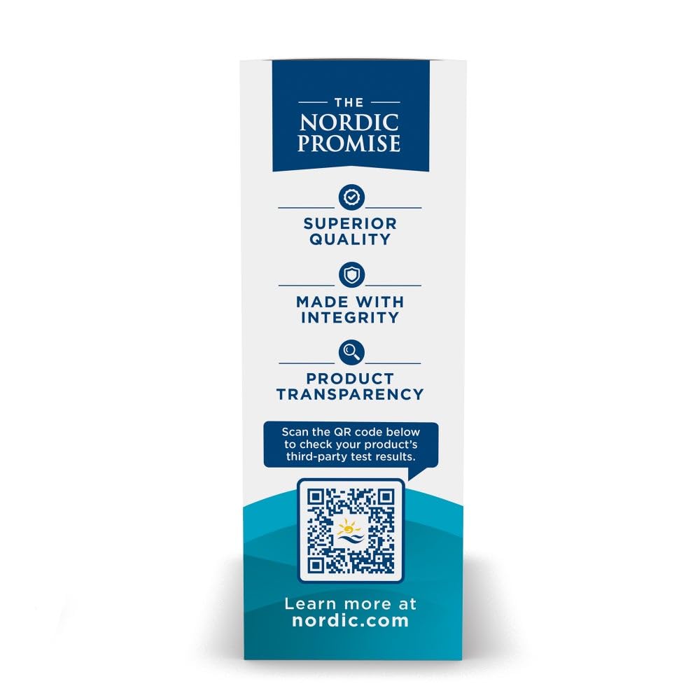 Nordic Naturals Zero Sugar Ultimate Omega Gummy Chews serving scoop emphasizes two gummies per serving for easy dosing
