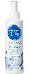 No-Rinse Peri-Wash 8-oz bottle ready for rinse-free cleansing on sensitive areas.