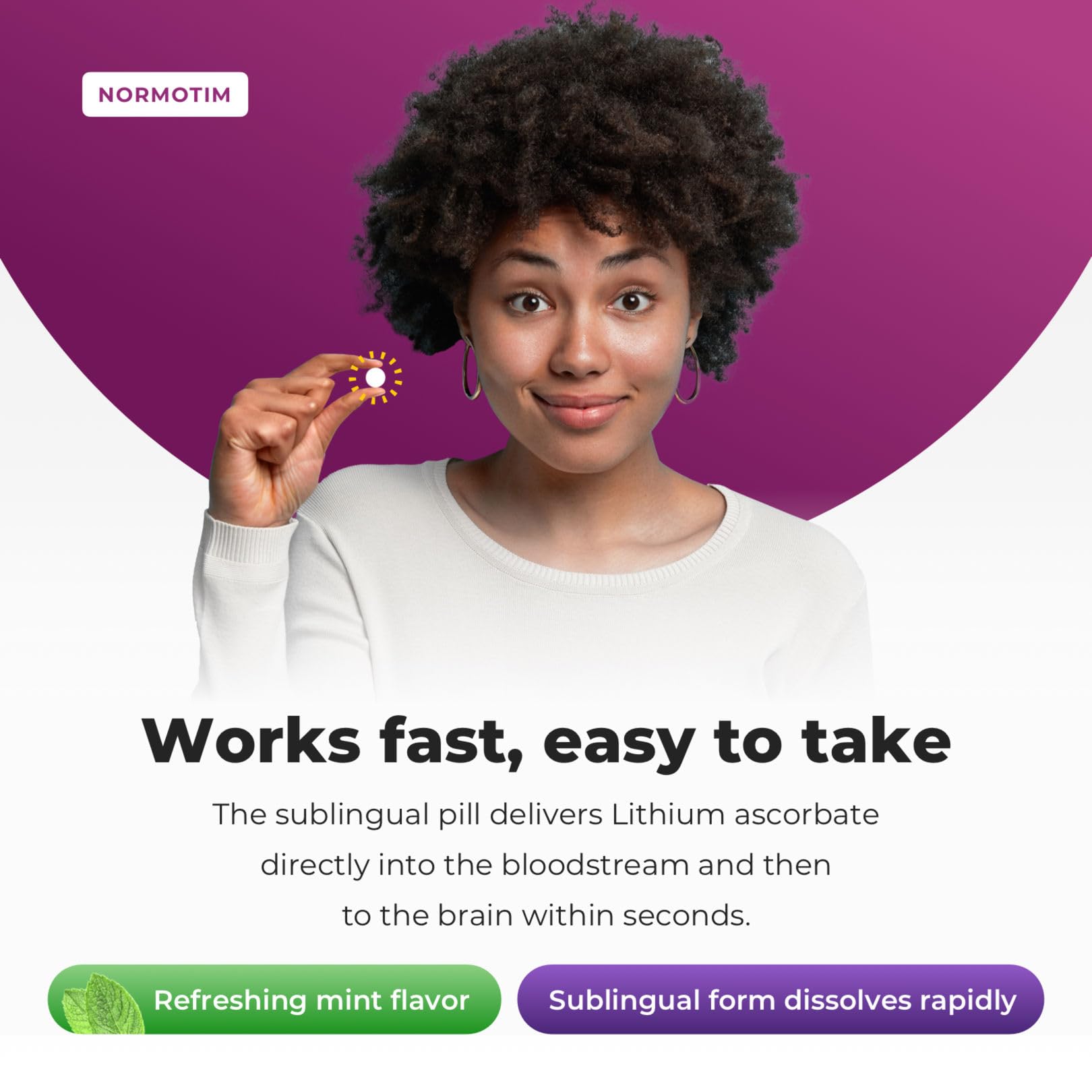 Normotim non GMO label signaling a clean formulation