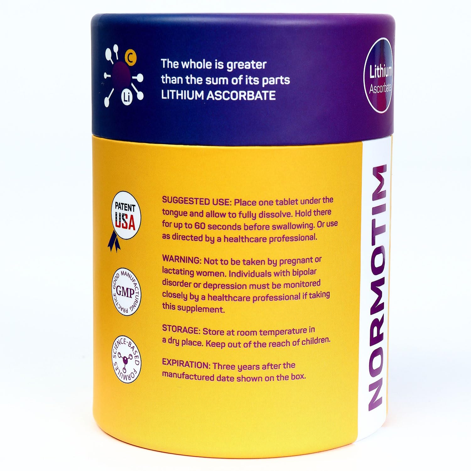 Normotim packaging inside view revealing sustainable design and details