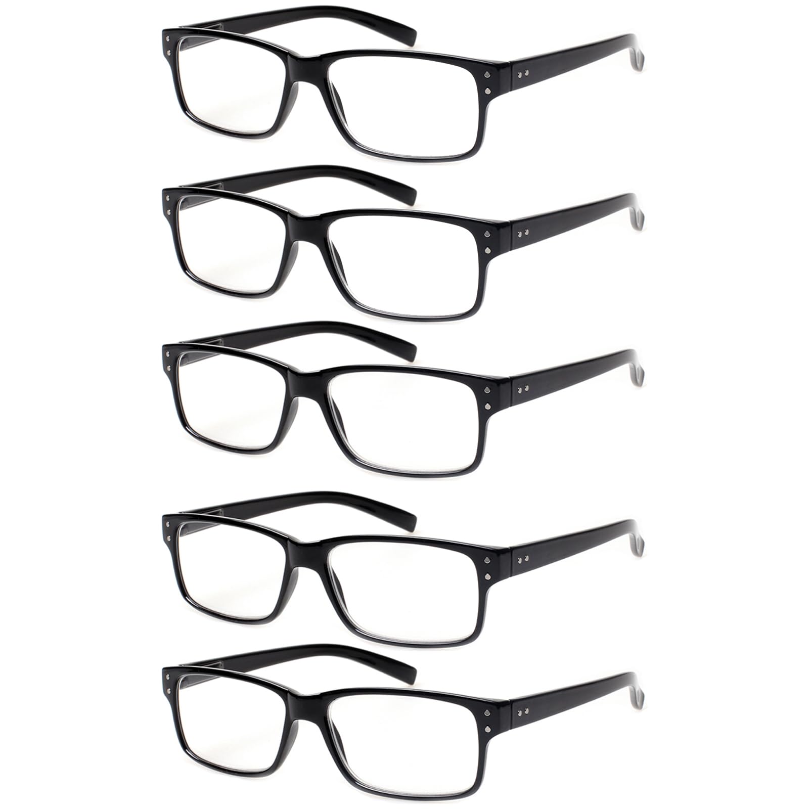 NORPERWIS reading glasses 5-pair multipack with spring hinges for versatile near-vision relief.
