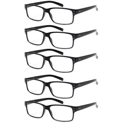 NORPERWIS reading glasses 5-pair multipack with spring hinges for versatile near-vision relief.