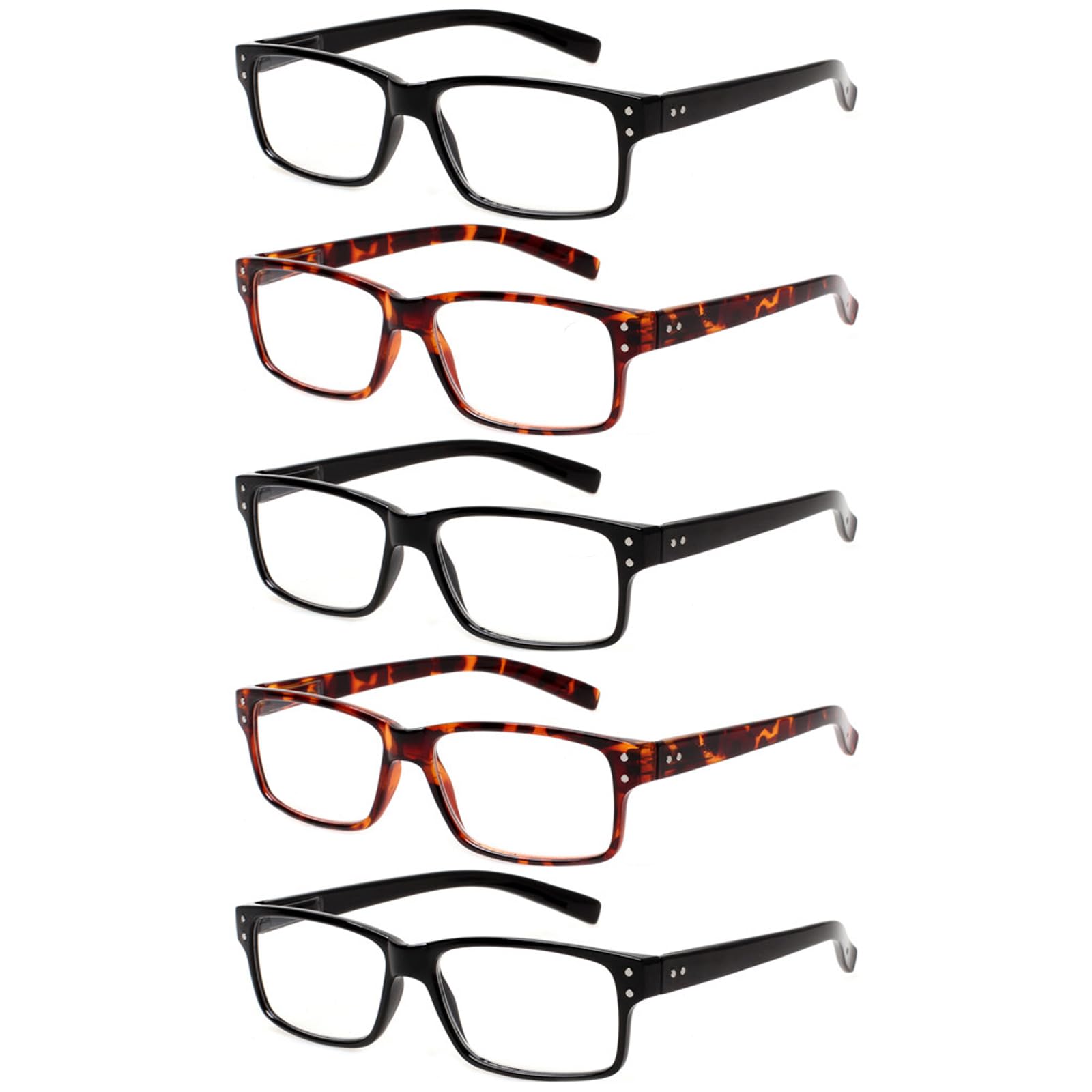 NORPERWIS black-frame reading glasses set for comfortable near-vision tasks.