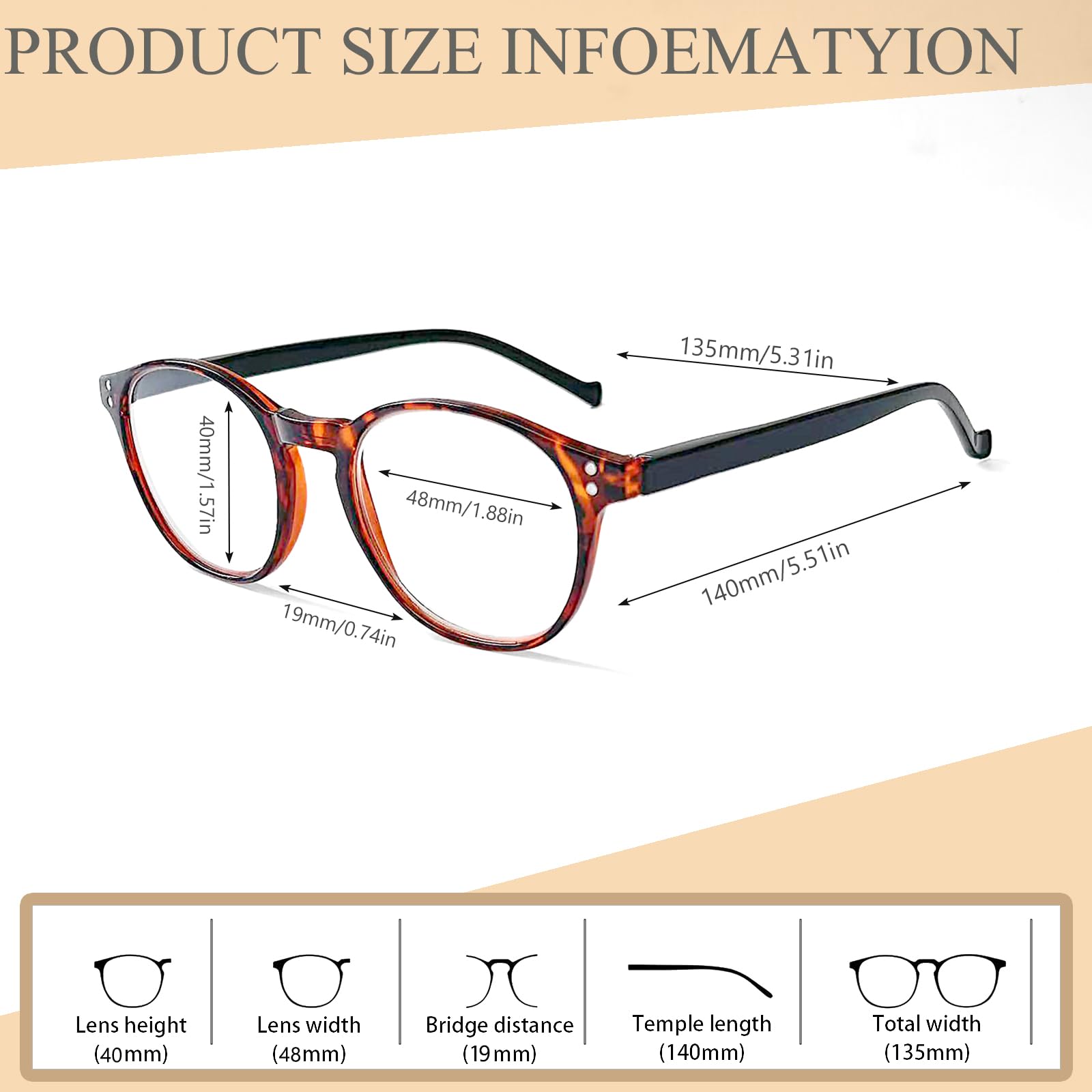NORPERWIS spring hinge frames provide comfortable all-day wear.