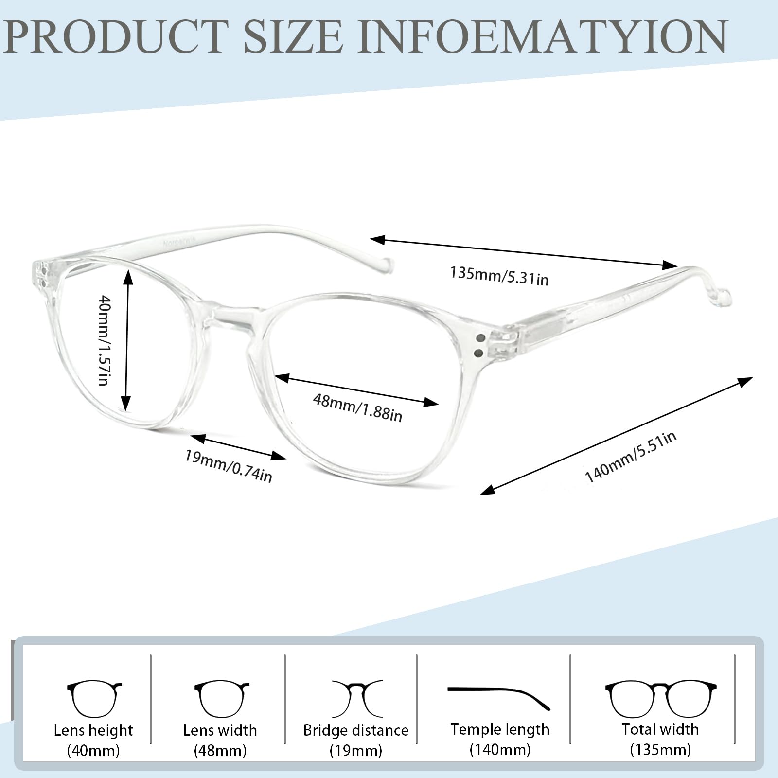 NORPERWIS unisex frames with spring hinges deliver comfortable all-day wear.