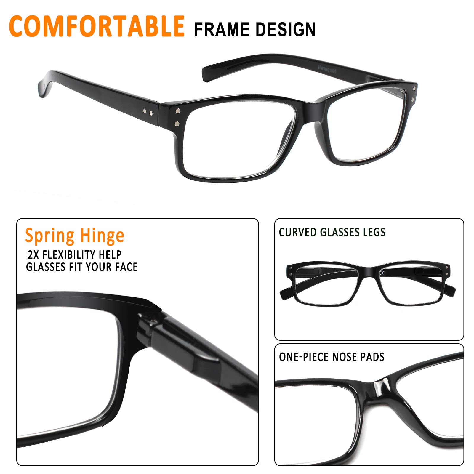 NORPERWIS stylish frames suitable for men and women for everyday reading