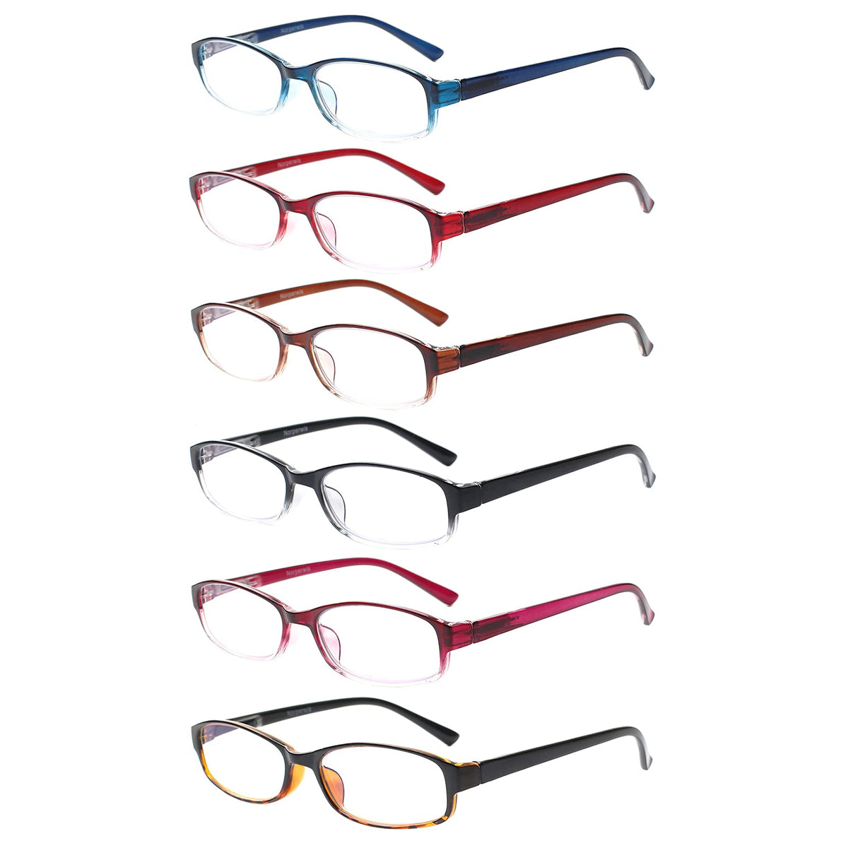 NORPERWIS blue light blocking reading glasses with spring hinges for comfortable wear