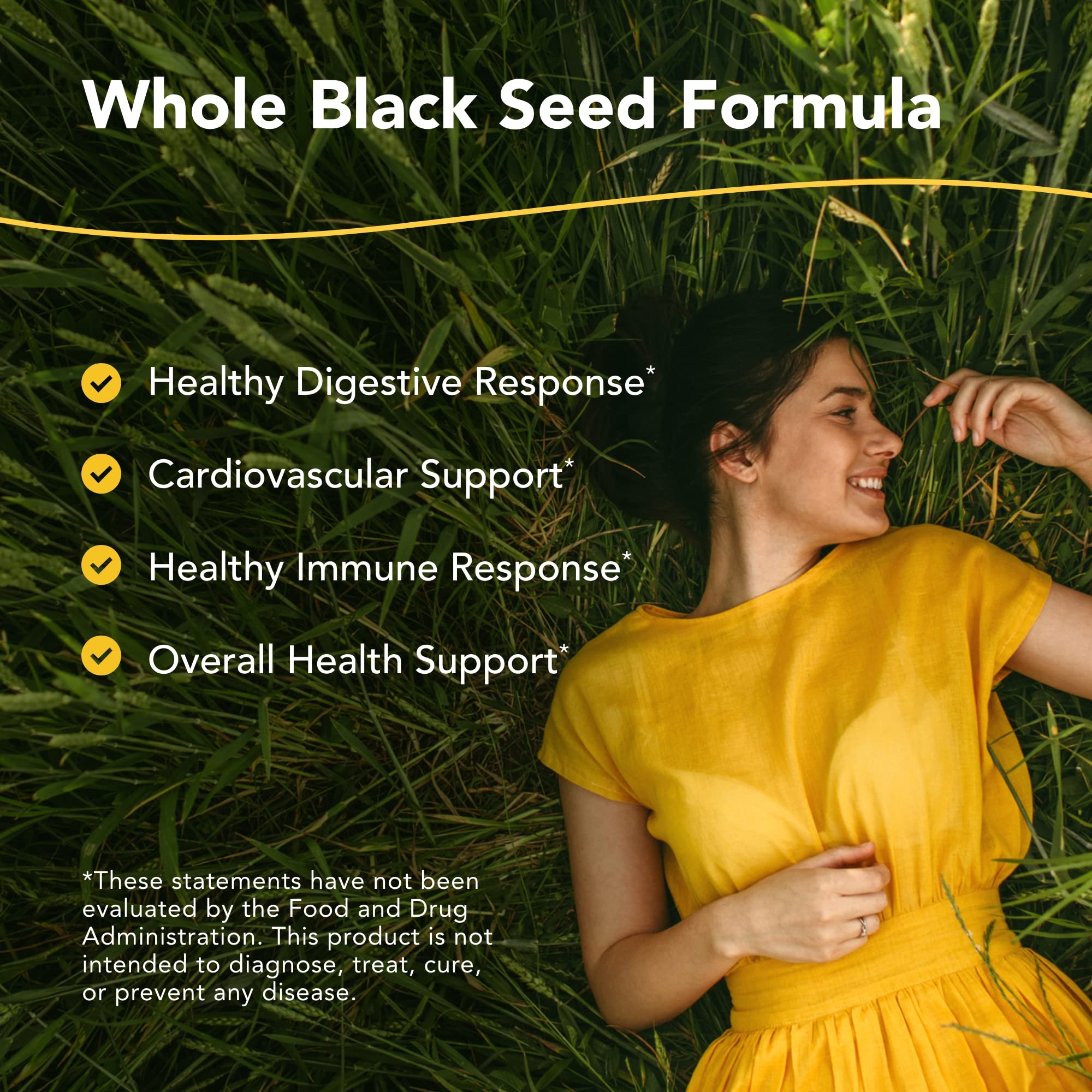 North American Herb & Spice Black Seed Plus capsules are convenient for daily nourishment.