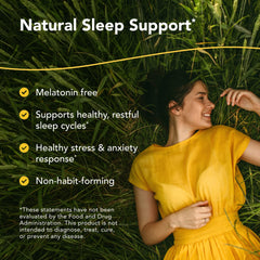 Herbal-zzZs capsules close-up highlighting herbal sleep ingredients