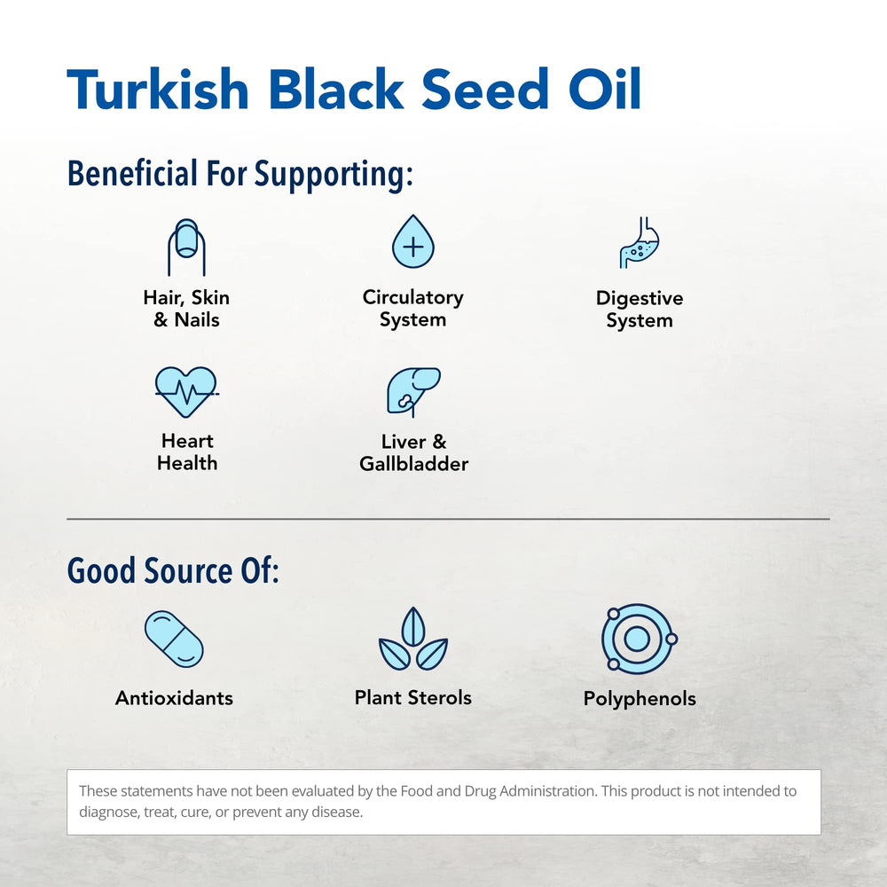 North American Herb & Spice black seed oil pour demonstrates easy dosing for everyday routines.