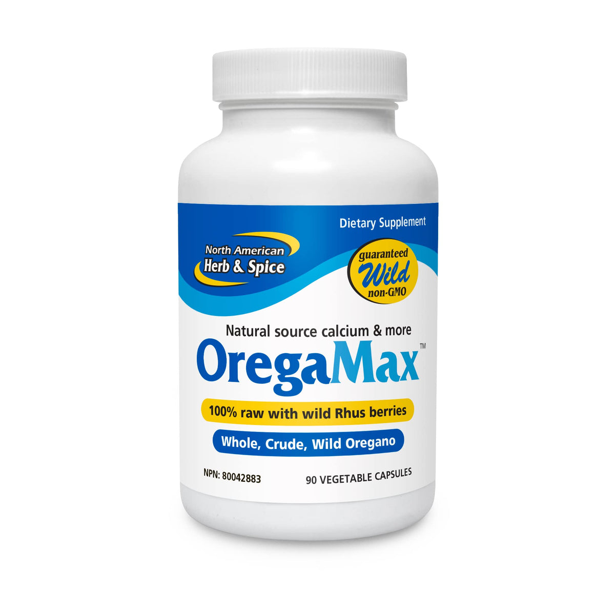 North American Herb & Spice OregaMax bottle ready for daily immune support.