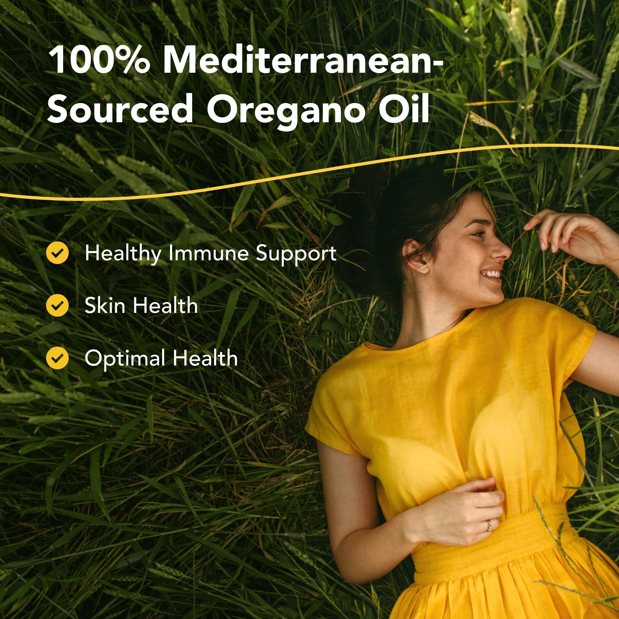 Oreganol P73 capsules closeup — vegan, non-GMO oregano oil blend