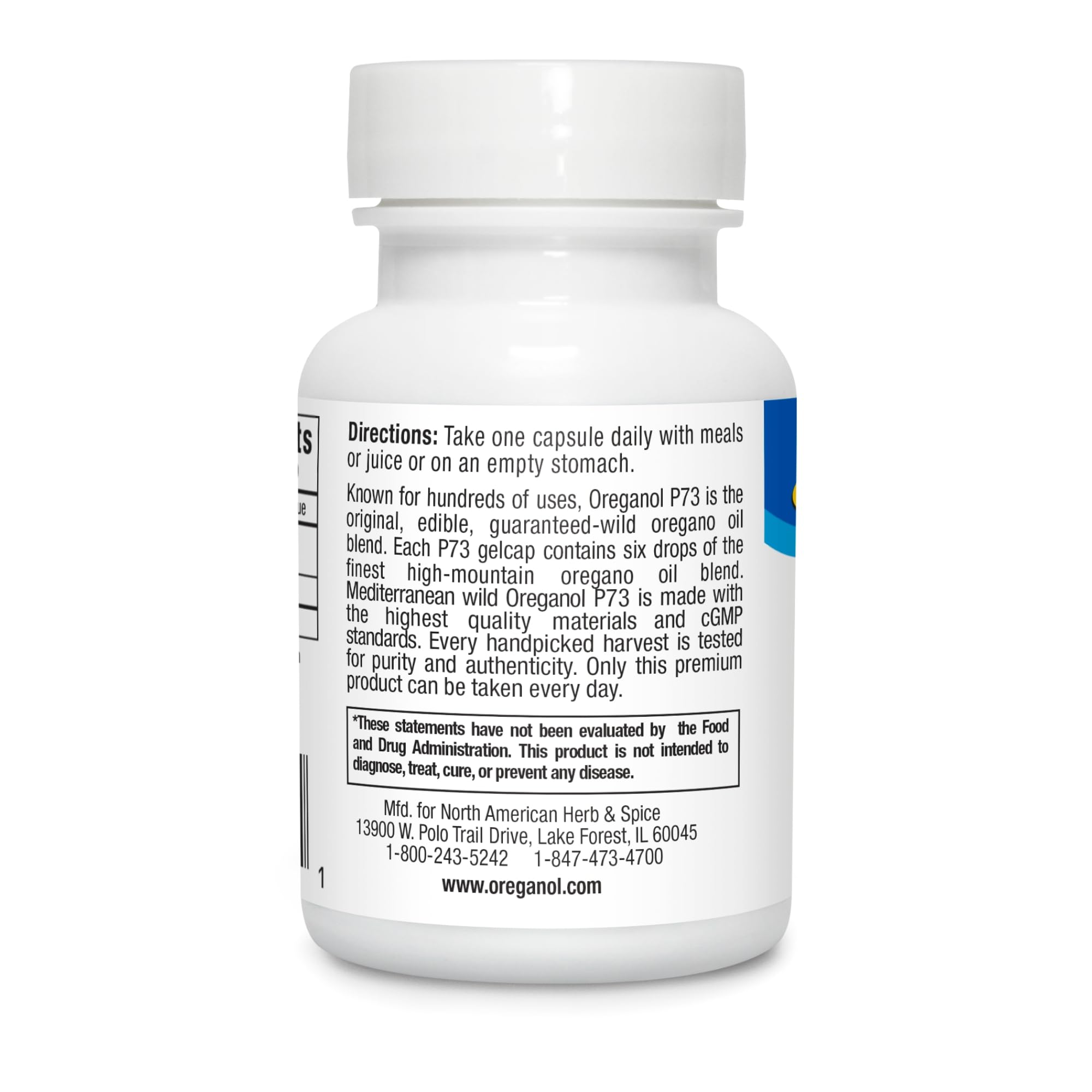 Oreganol P73 daily-use scene with capsules and juice