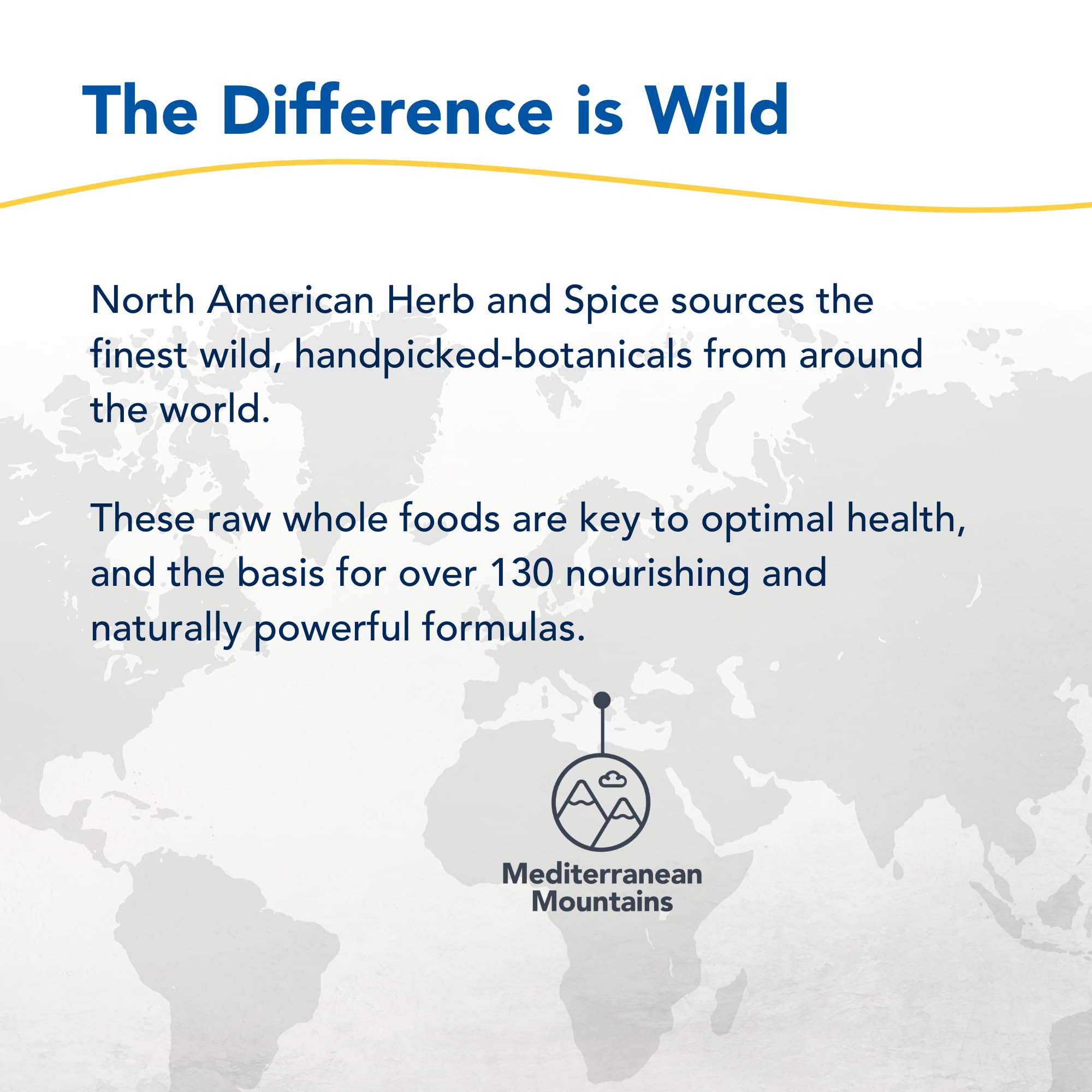 Premium remote sourcing imagery signals non-GMO, chemical-free ingredients for clean nutrition.