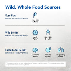 Camu Camu berries in Purely-C delivering natural Vitamin C with flavonoids