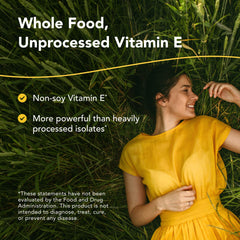 Purely-E capsules showcase daily maintenance potential for hair, skin, and nails.