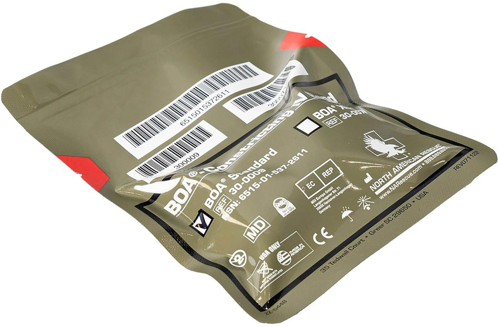 Empaque al vacío robusto de BOA para higiene y acceso inmediato.