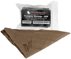 North American Rescue vendaje triangular de algodón para uso rápido y cómodo.