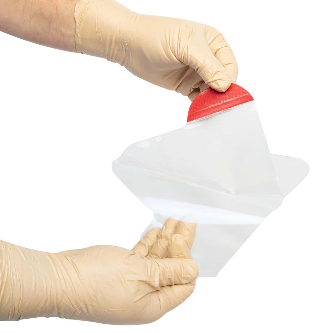 HyFin Chest Seal Twin Pack ready for field use in rugged kit.