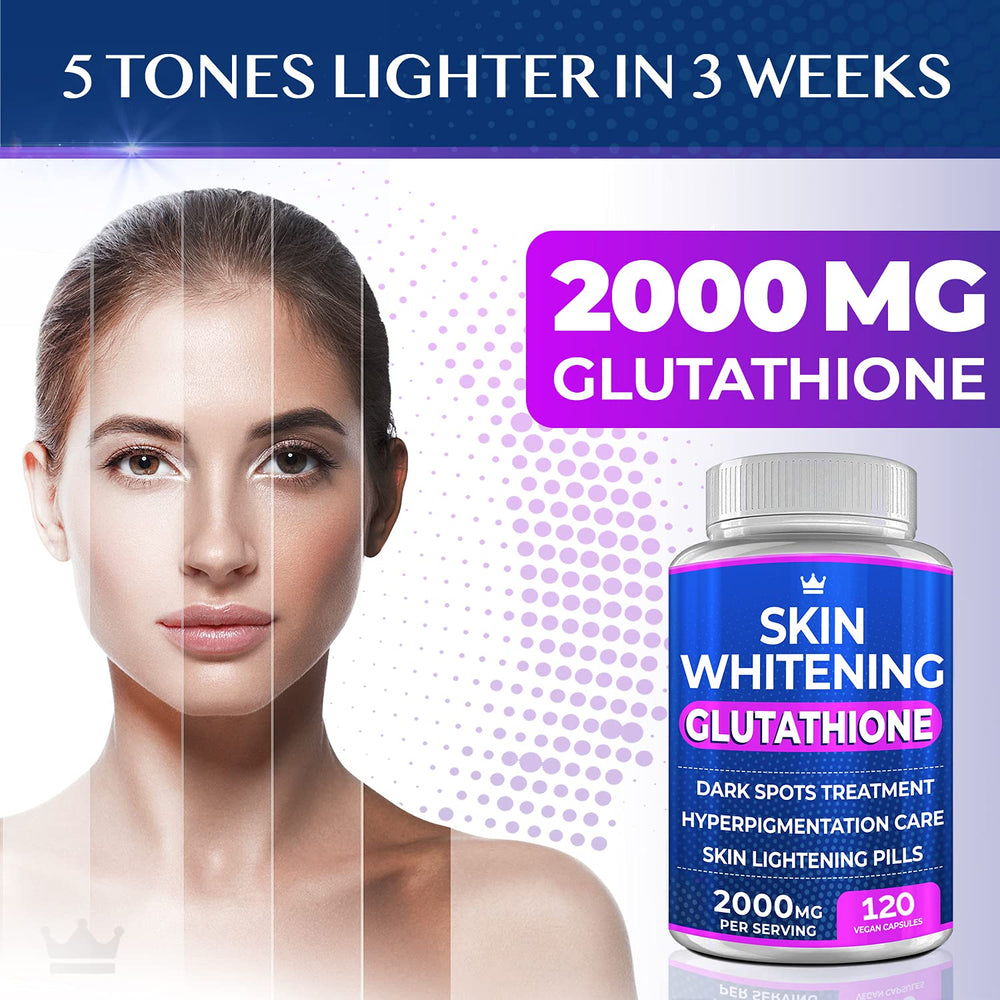 Northern Crown Glutathione pills jar front showing 120 capsules value