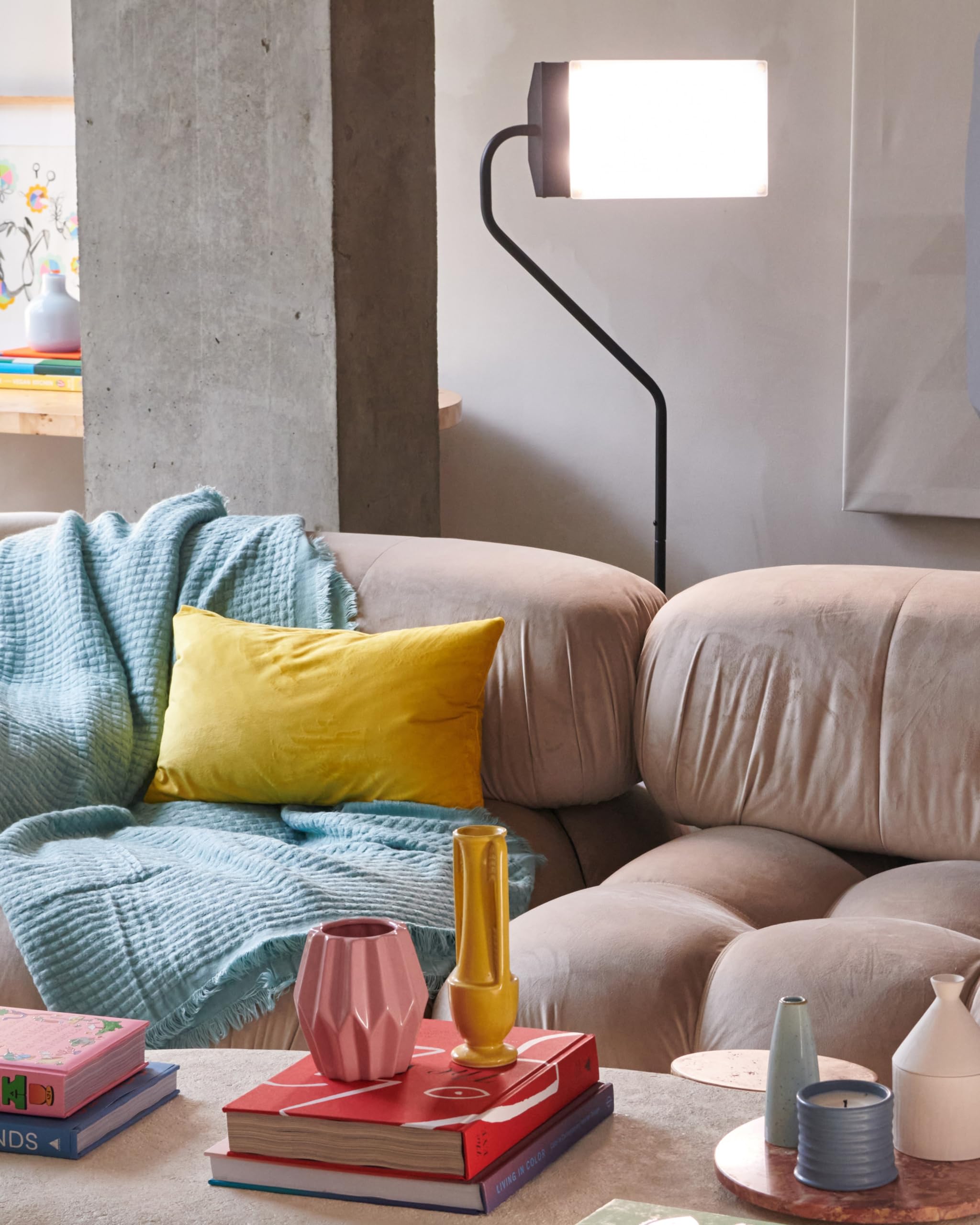Northern Light Flamingo large front panel offers expansive coverage for rooms.